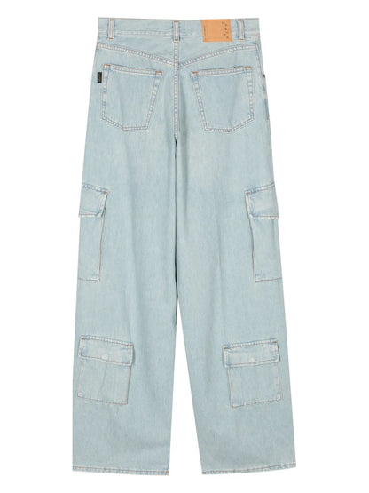 Denim Cargo Pants