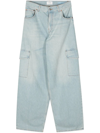 Denim Cargo Pants