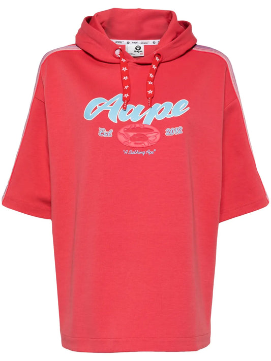 Logo-Print Cotton Blend Hoodie