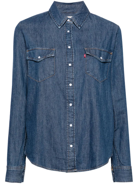 Long-Sleeve Denim Shirt