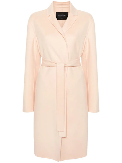 Belted Virgin Wool Peacoat