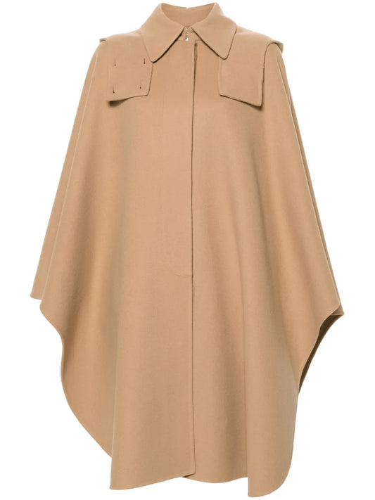 Wool-Blend Felted Cape
