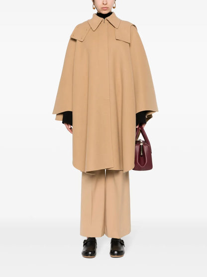 Wool-Blend Felted Cape