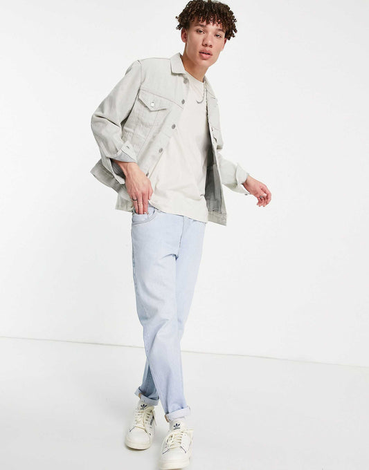 Vintage Fit Denim Trucker Jacket