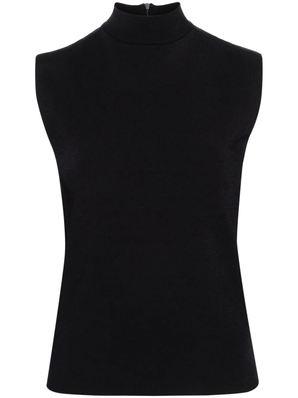 Mock-Neck Jersey Tank Top