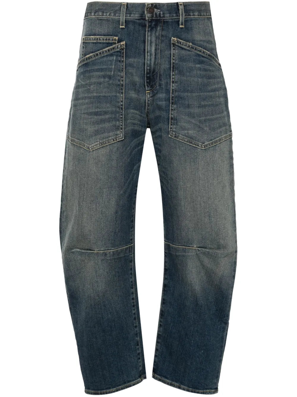 Shon High-Rise Tapered Jeans