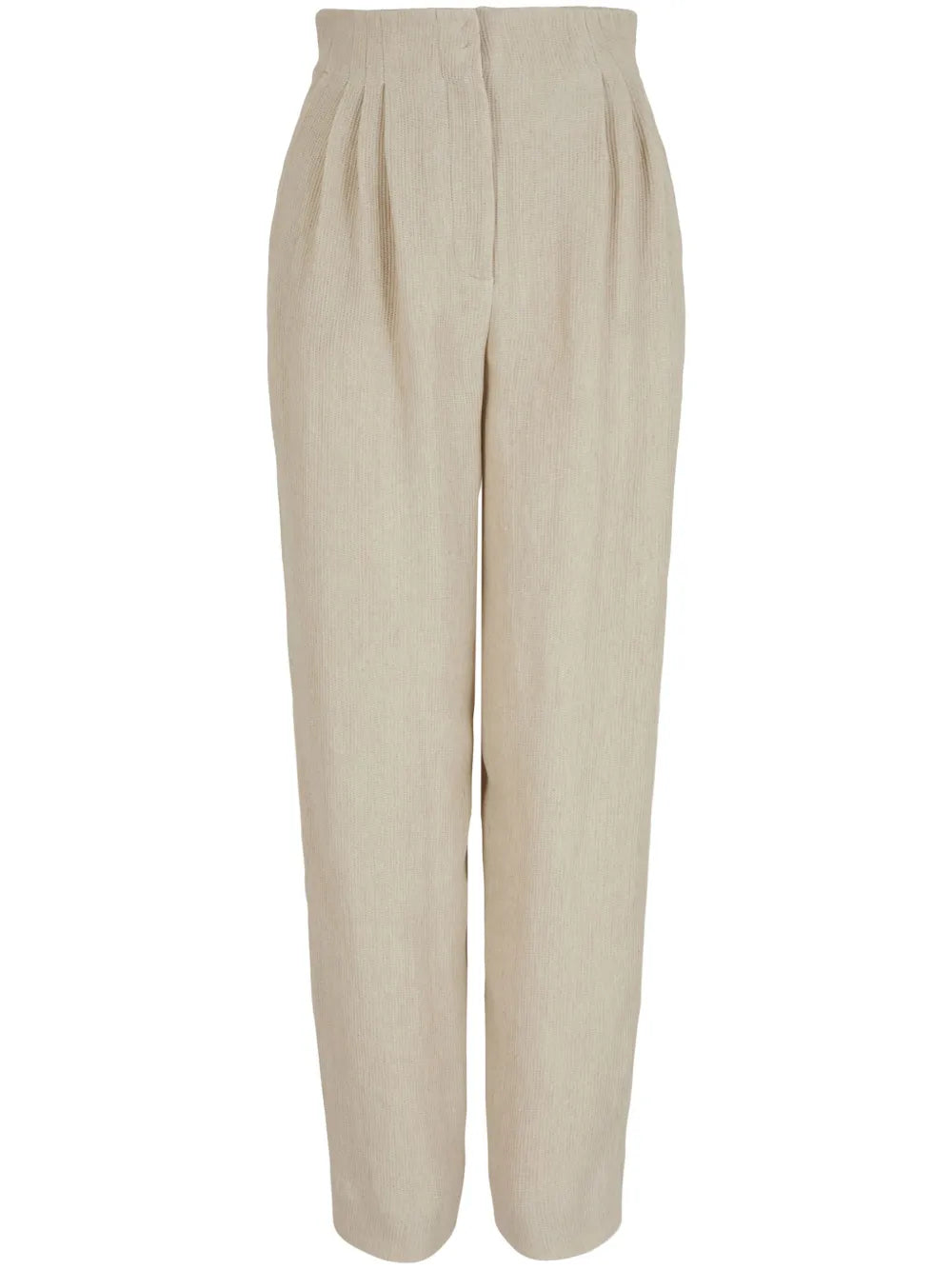 High-Waisted Straight-Leg Trousers