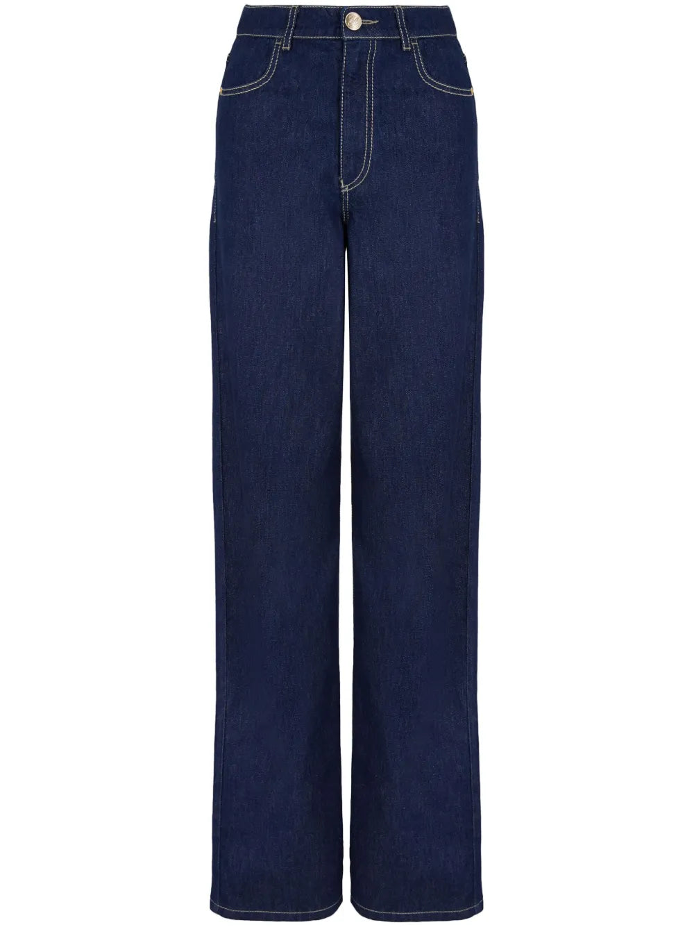 High-Rise Straight-Leg Jeans