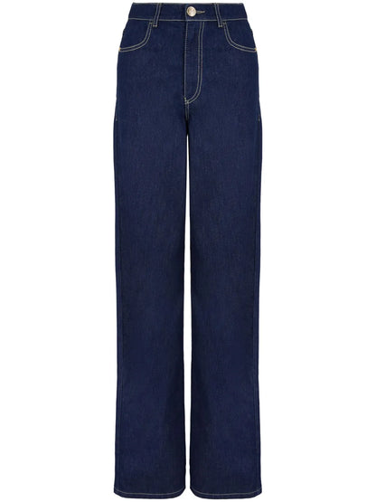 High-Rise Straight-Leg Jeans