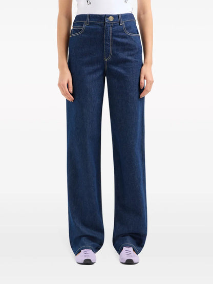 High-Rise Straight-Leg Jeans