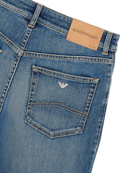 High-Rise Slim-Cut Jeans