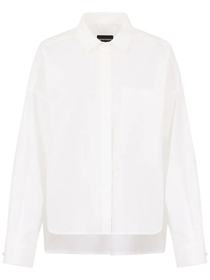 Drop-Shoulder Cotton Shirt