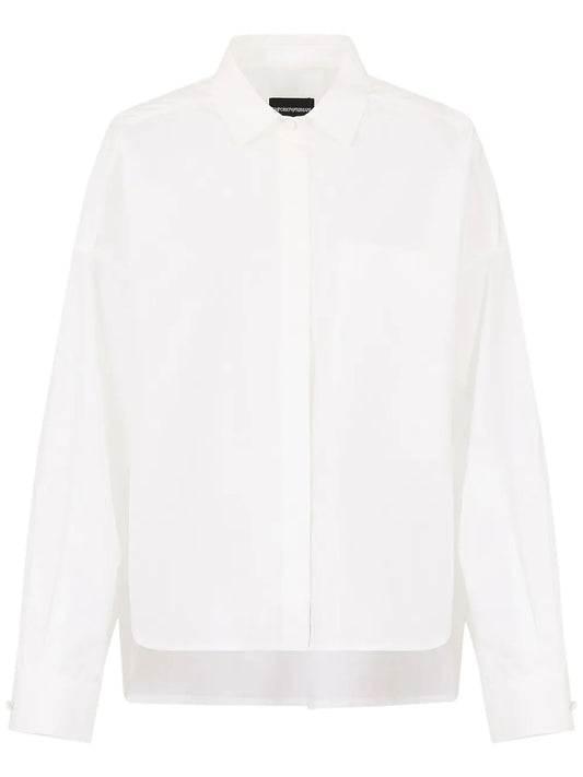 Drop-Shoulder Cotton Shirt