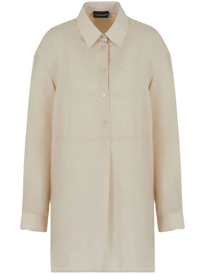 Button-Front Blouse