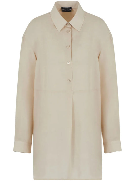 Button-Front Blouse