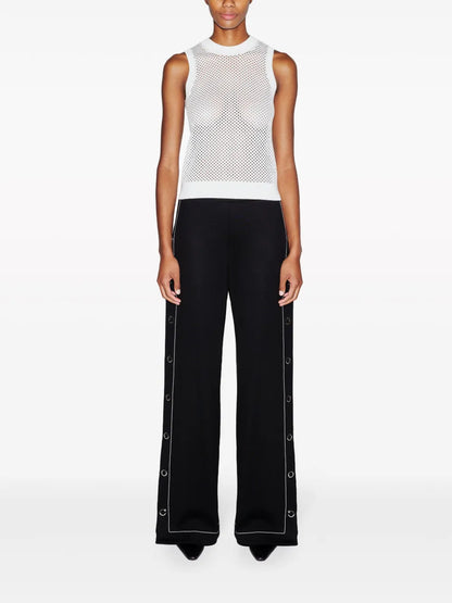 Pointelle Cotton-Blend Tank Top