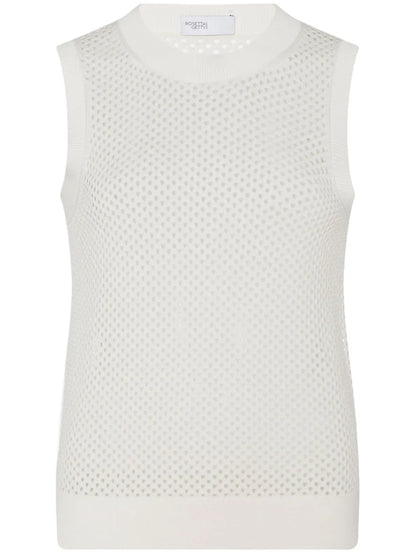 Pointelle Cotton-Blend Tank Top