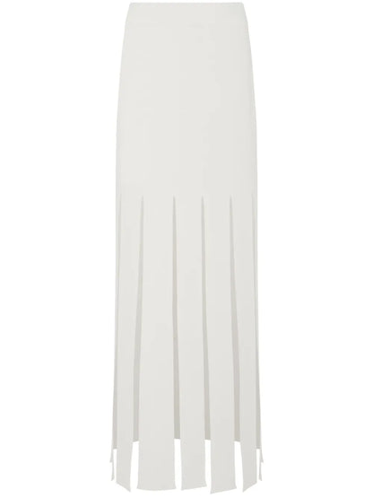 Fringed Maxi Skirt