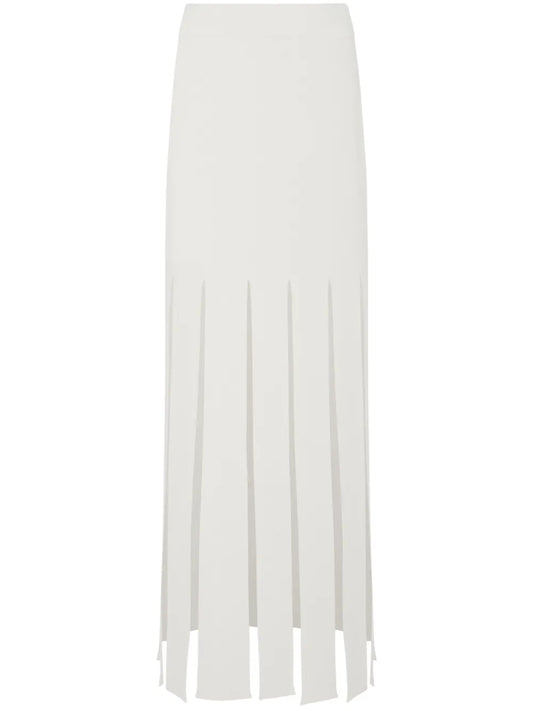 Fringed Maxi Skirt