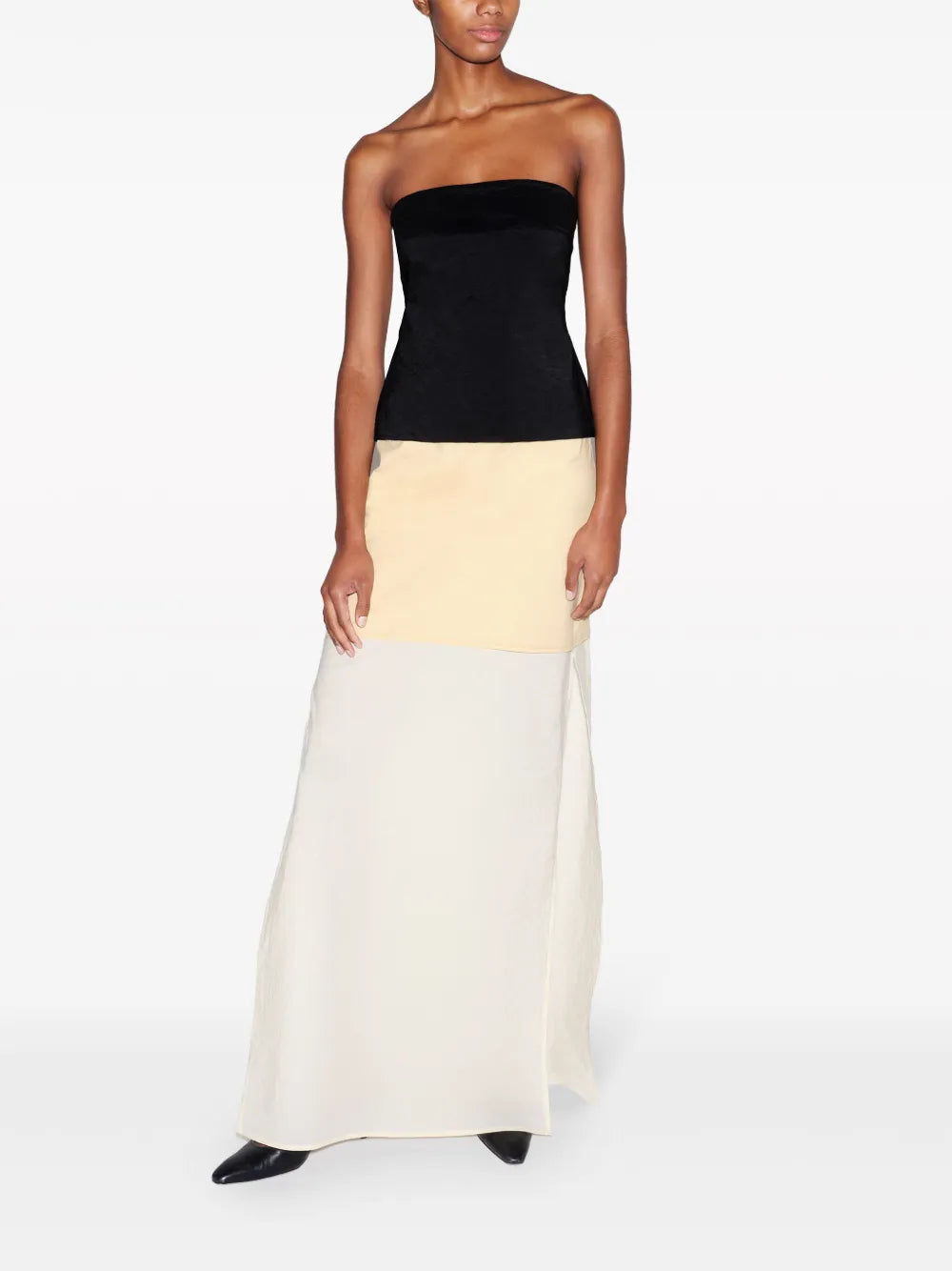 Floor-Length Layered Maxi Skirt