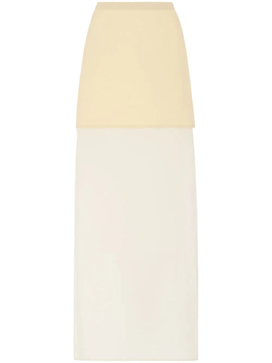 Floor-Length Layered Maxi Skirt