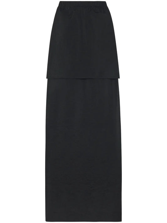 Floor-Length Layered Maxi Skirt