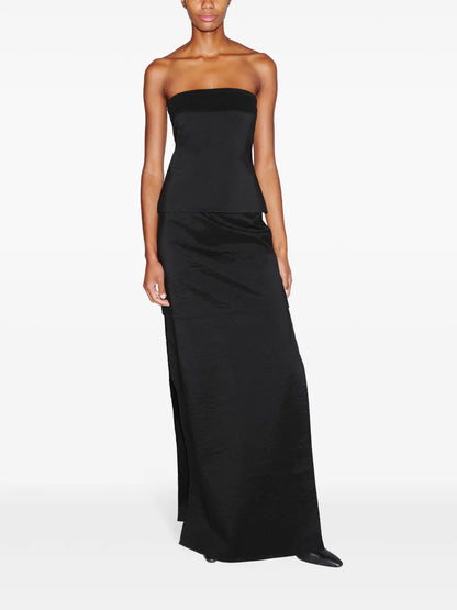 Floor-Length Layered Maxi Skirt