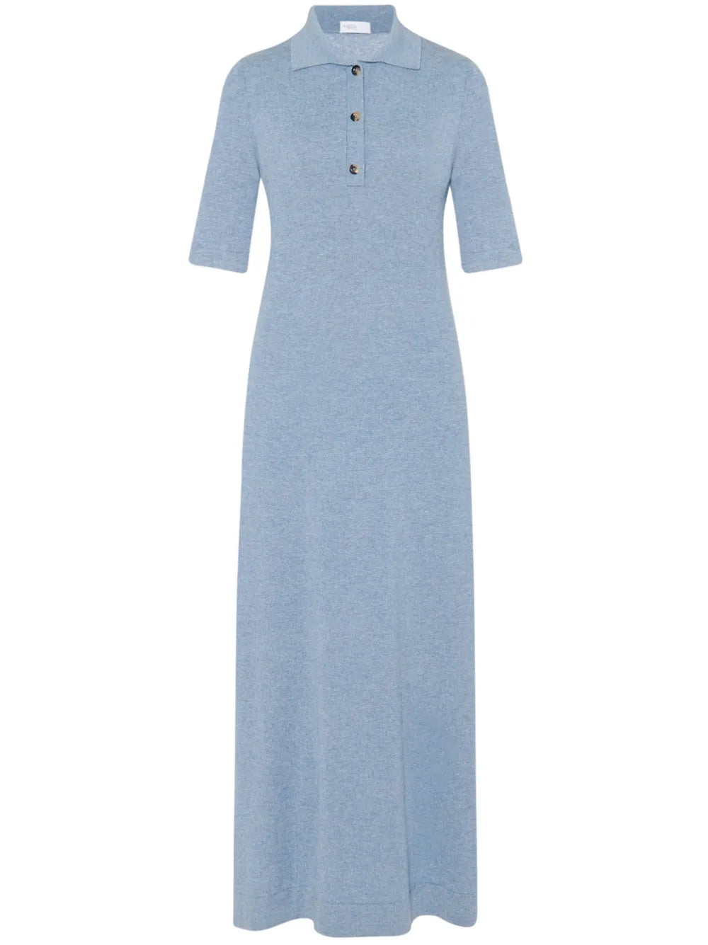 Wool-Cashmere Polo Midi Dress