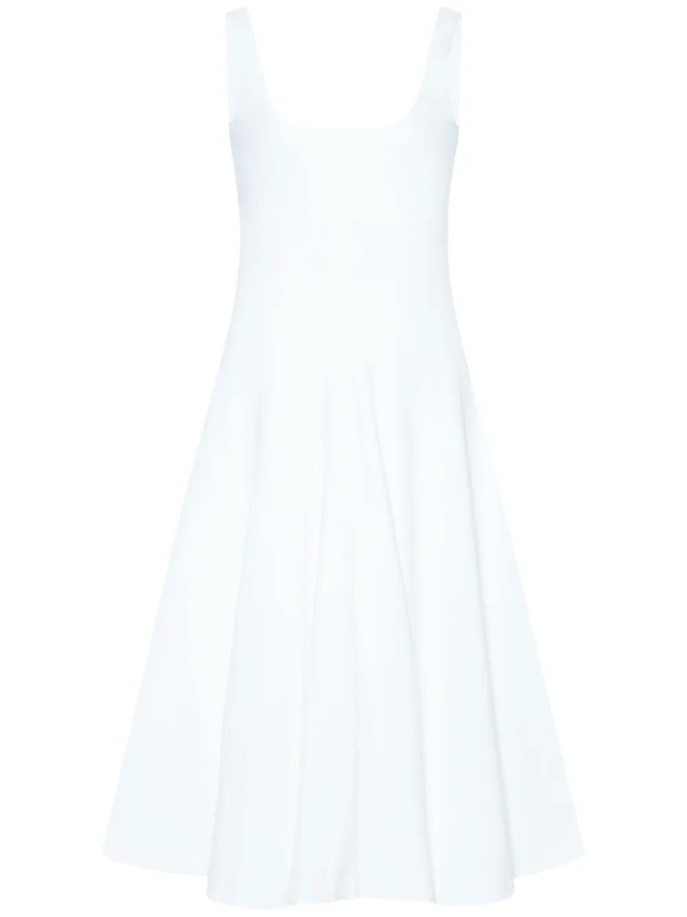 Scoop-Neck Flared Dress