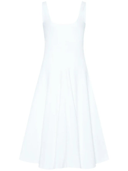 Scoop-Neck Flared Dress