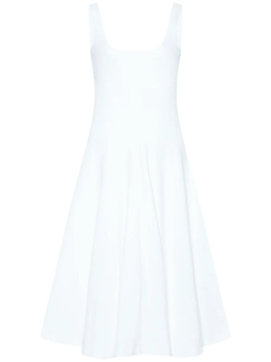 Scoop-Neck Flared Dress