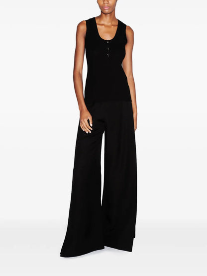 High-Waist Wide-Leg Trousers