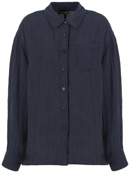 Button-Up Voile Shirt