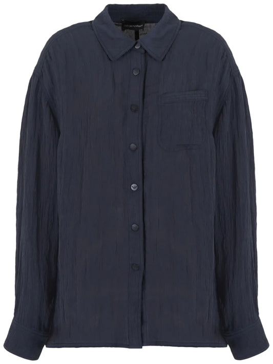 Button-Up Voile Shirt