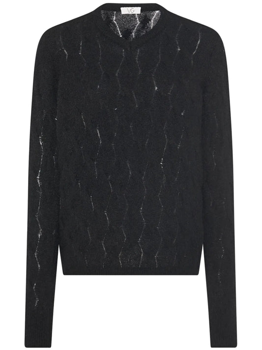 Pointelle-Knit Jumper