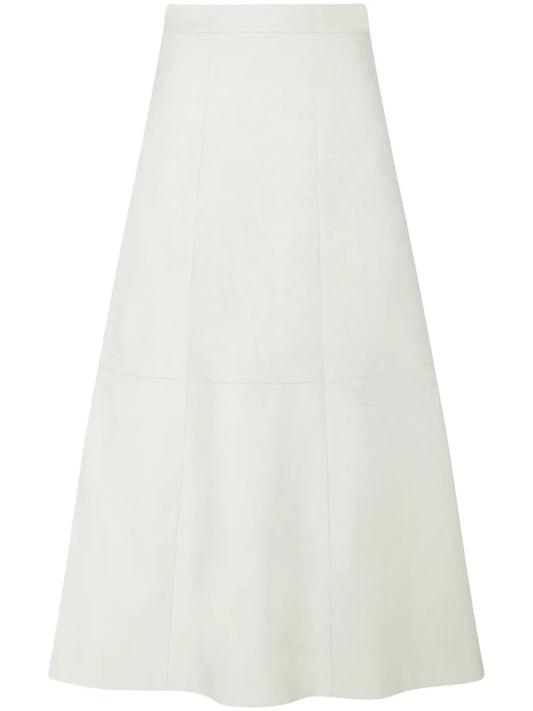 A-Line Leather Skirt