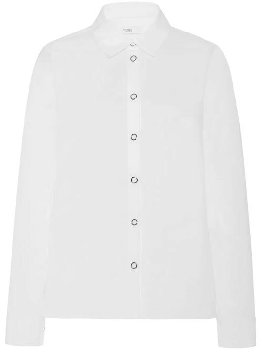Organza Press-Stud Shirt