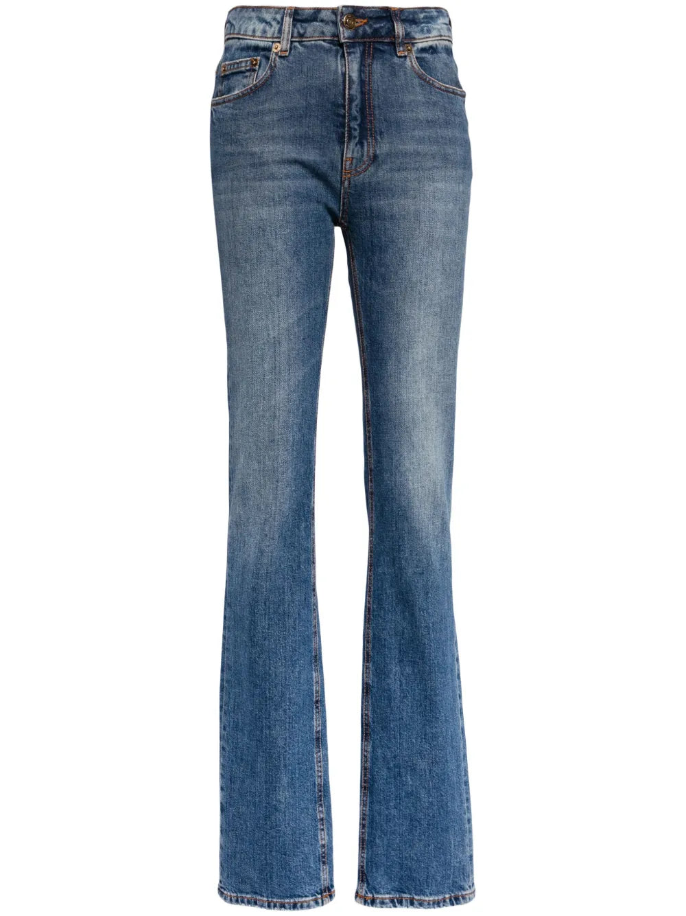 High-Rise Straight-Leg Jeans