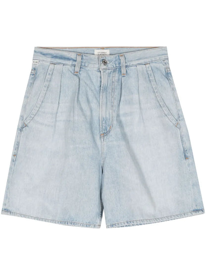 Maritzy Wide-Leg Denim Shorts