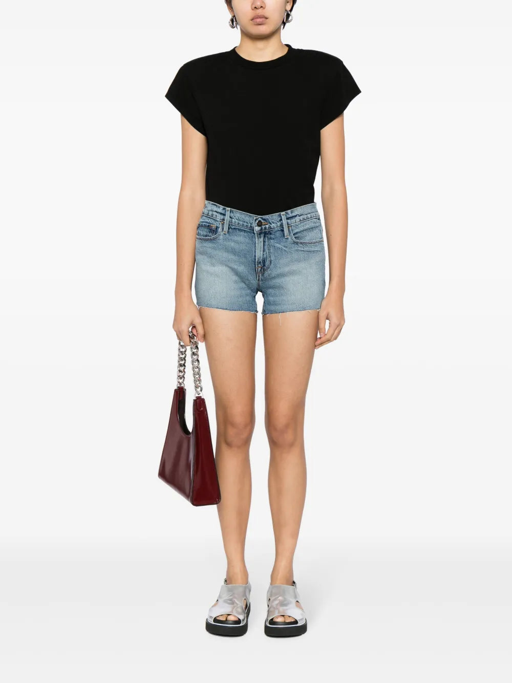 Le Cut-Off Denim Shorts