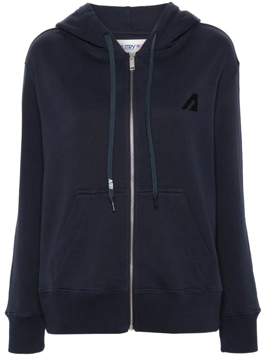 Logo-Embroidered Cotton Hoodie