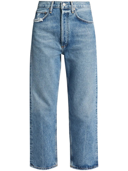 90S Crop Straight-Leg Jeans