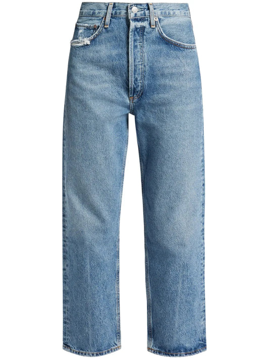 90S Crop Straight-Leg Jeans