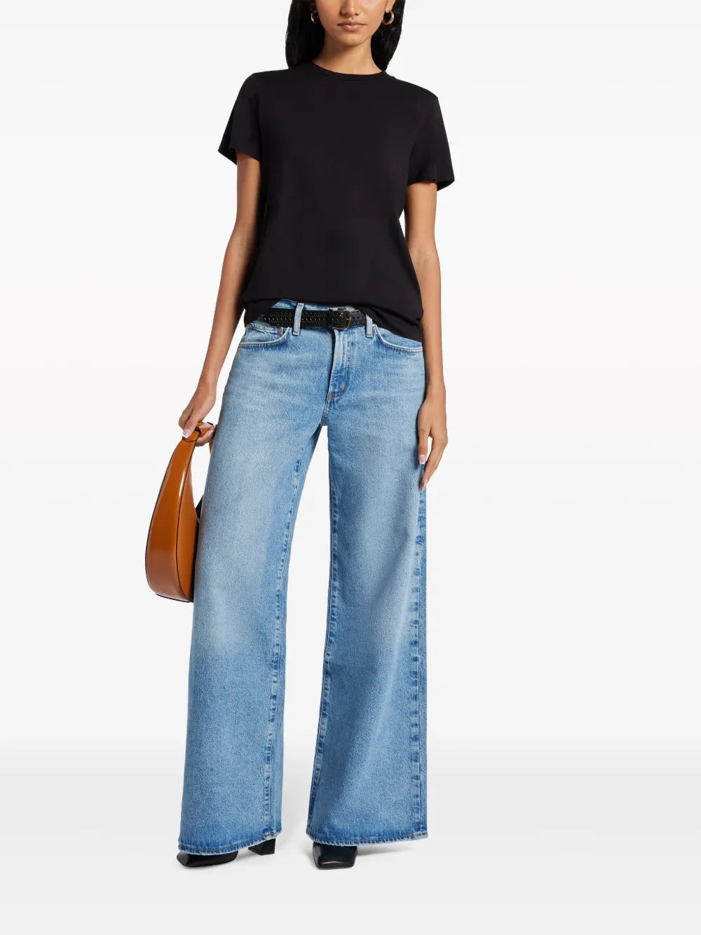 Mid-Rise Wide-Leg Jeans