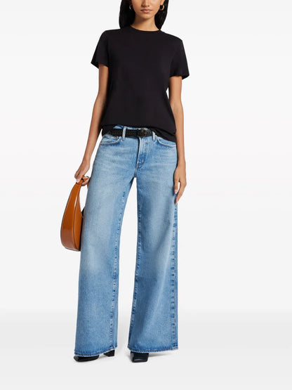 Mid-Rise Wide-Leg Jeans