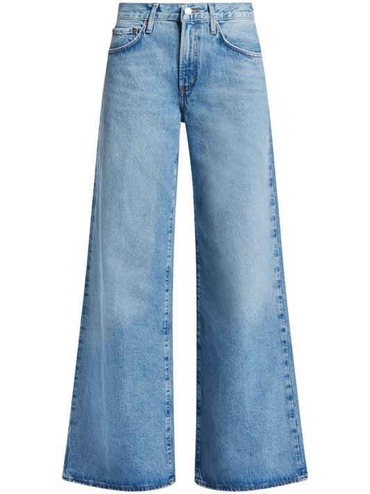 Mid-Rise Wide-Leg Jeans