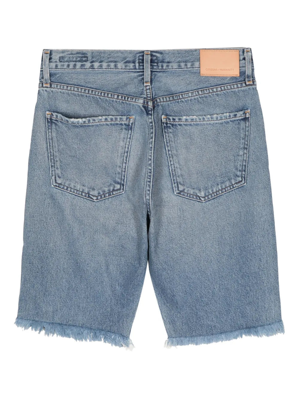 Natalia Raw-Cut Denim Shorts