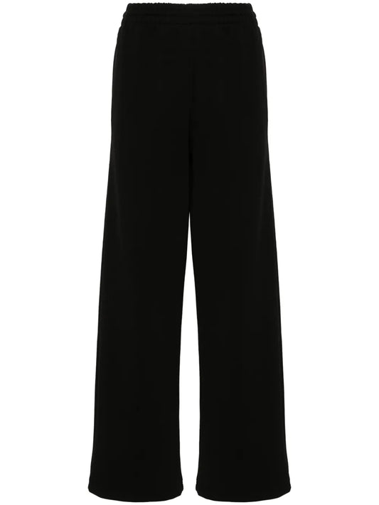 Ribbed Straight-Leg Trousers
