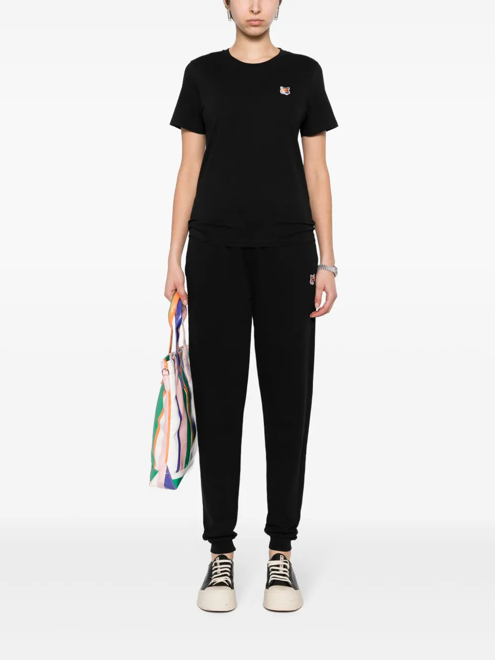 Fox-Appliqué Track Pants