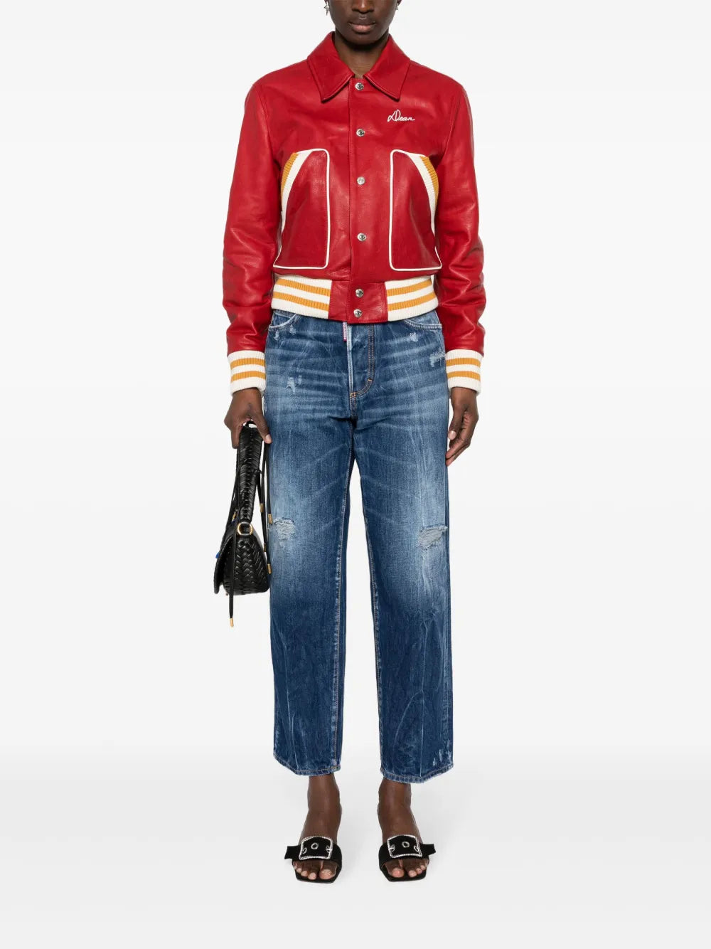 Mid-Rise Straight-Leg Jeans
